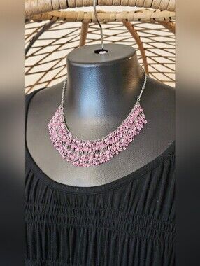 Pink Sequin Necklace